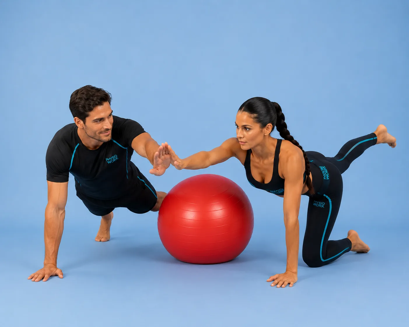 Coach corrigeant le placement d'une pratiquante